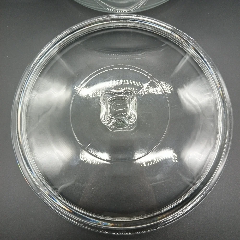 Anchor Hocking 2 Quart Clear Round Casserole Baking Dish & Lid Vintage​​​